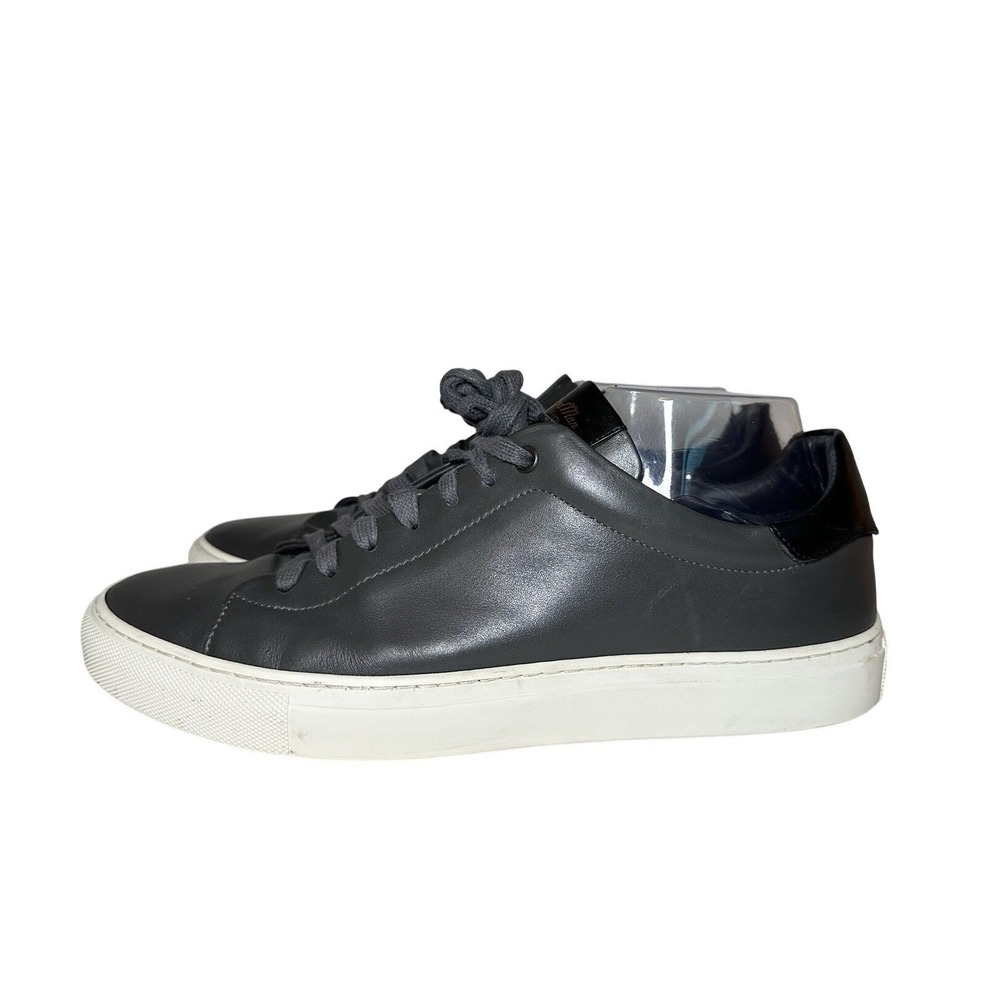 Good Man Brand Men's SIZE 10 Leather Gray Black Legend‎ Low Top Sneaker Shoes